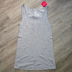 NWT Isabel Maternity XL tank top black/white stripe